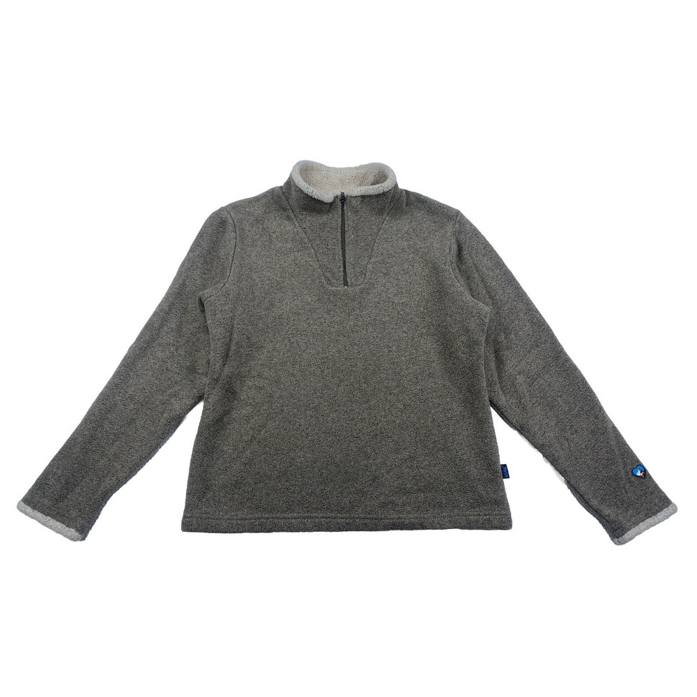 Kuhl Women's Medium Alfpaca Fleece 1/4  Zip Pullover Brown & Cream